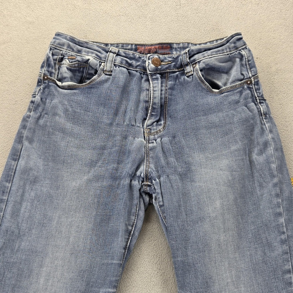 Diesel Jeans Womens Blue High Waist Bootcut Flare Medium Wash Stretch Fits 24x32 - Picture 11 of 16